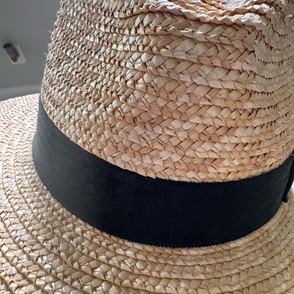 Brixton Joanna Wide-Brim Straw Hat with Black Band - Picture 4 of 4